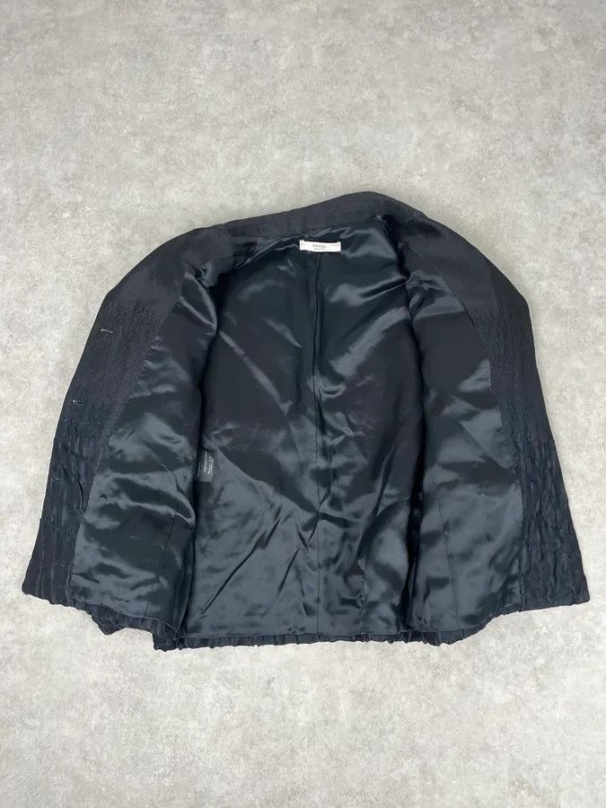 Prada FW2007 Prada Black Plissed Blazer Jacket Size M / US 6-8 / IT 42-44 - 9 Thumbnail