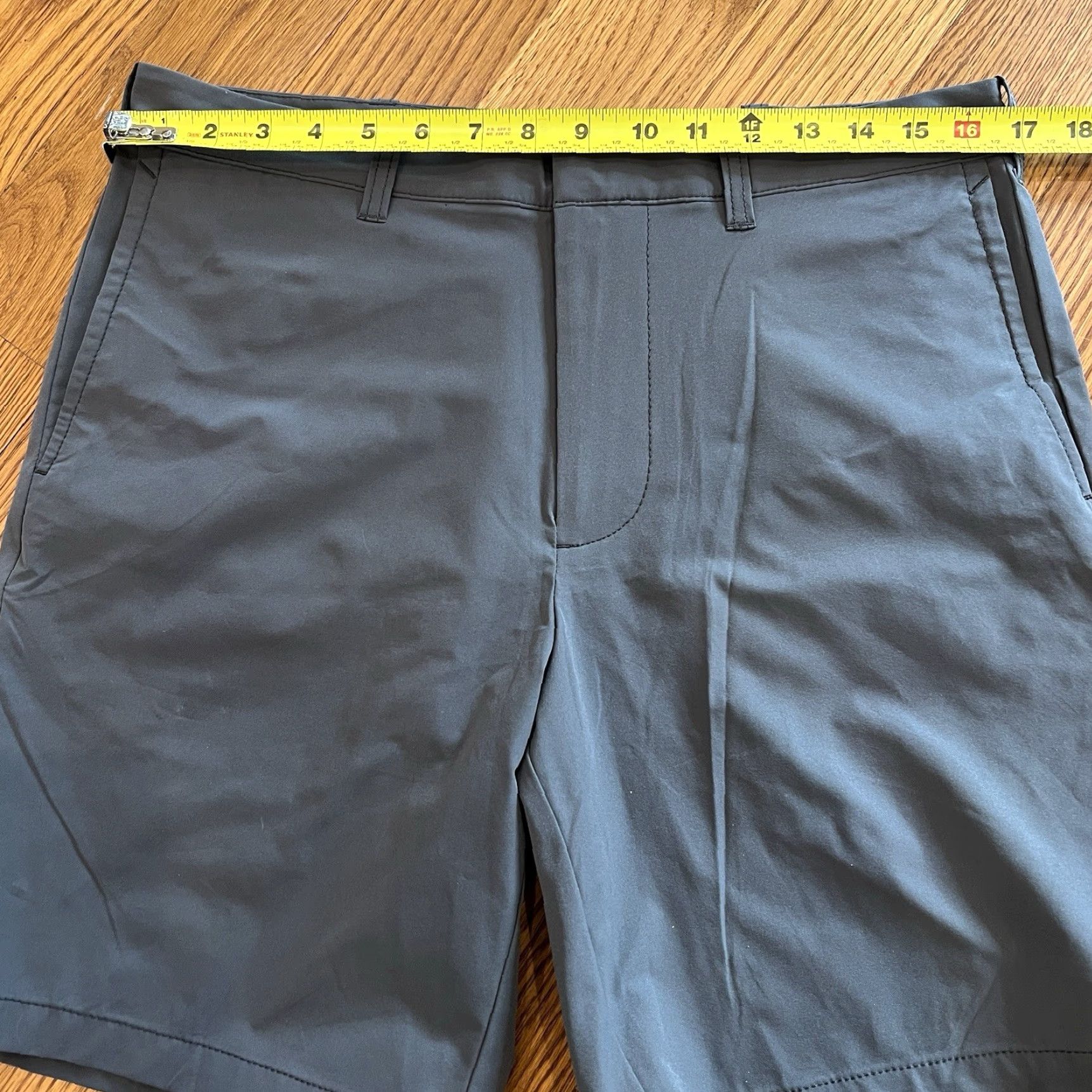 J.Crew J. Crew Men's Stretch Chino Shorts 9" Inseam Size 32 Dark Gray Golf Walking - Regular Fit, Zip Closure, Nylon Elastane, Preppy Theme, Men’s Shorts Size US 32 / EU 48 - 5 Thumbnail