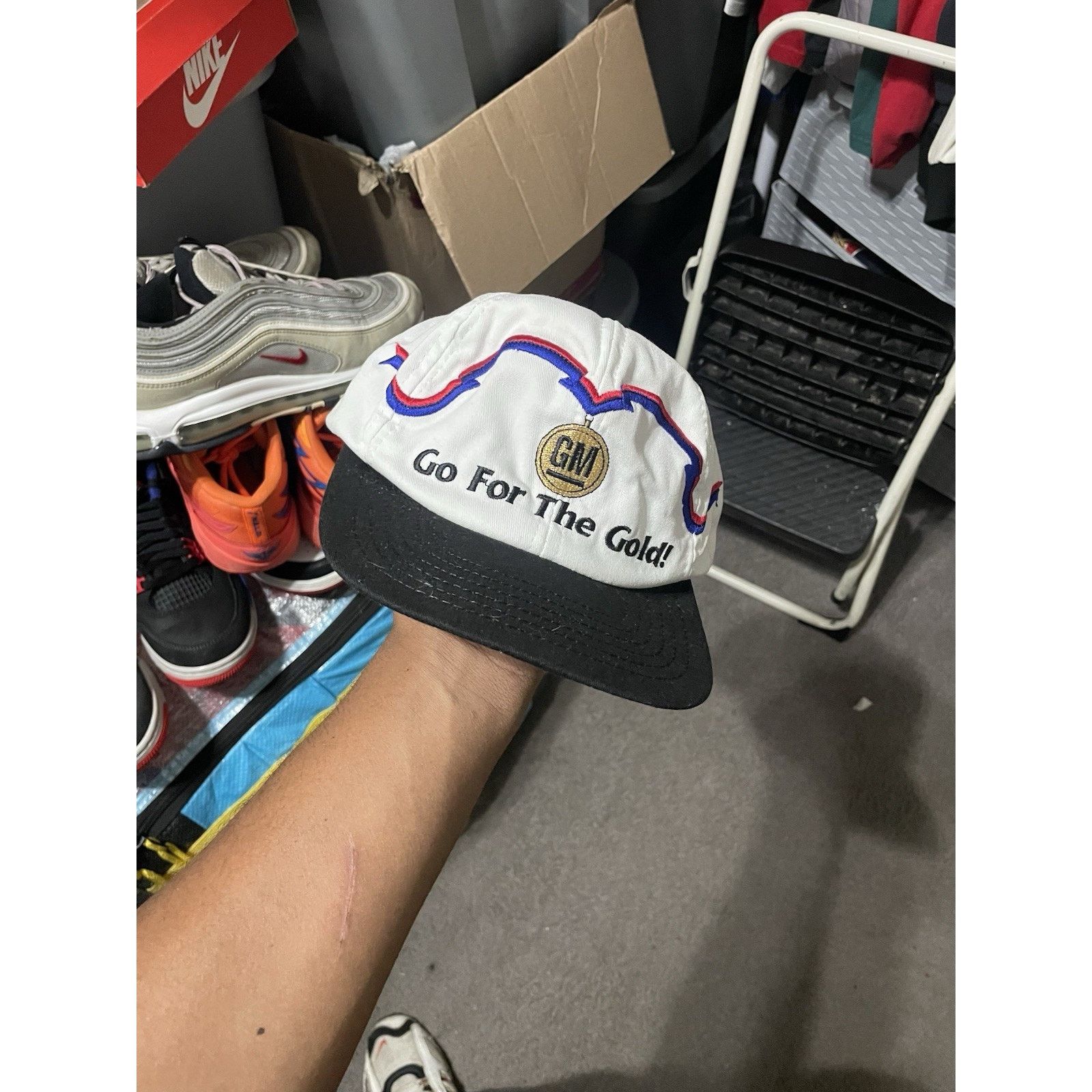 Gildan VTG GM Go for the Gold Hat Snapback made in USA Olympics Size ONE SIZE - 1 Thumbnail