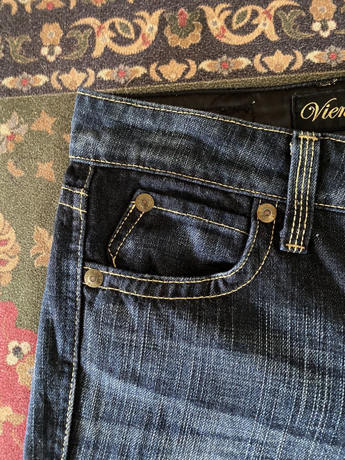 Edwin 🔥🔥Japanese Brand Vienus Jean Super Flare Rare Design Denim Size US 28 / EU 44 - 6 Thumbnail