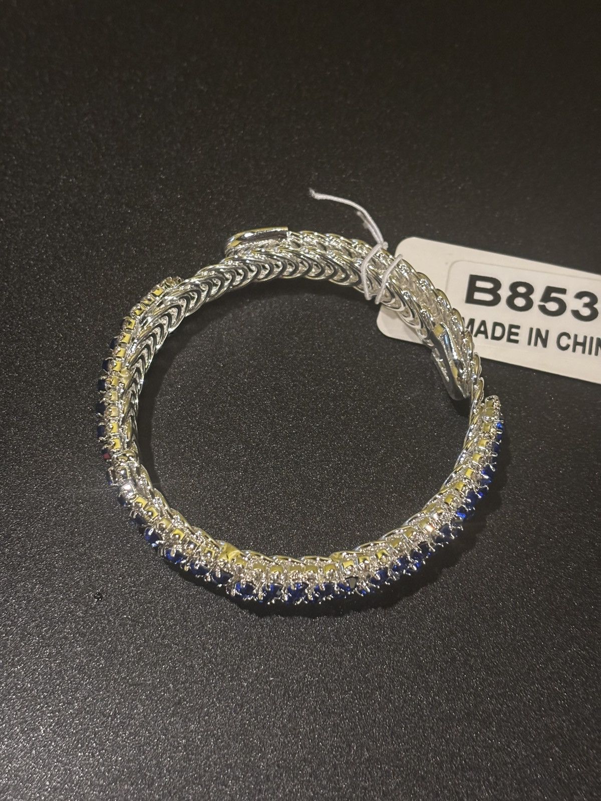 Other Blue silver bangle bracelet8538 Size ONE SIZE - 7 Thumbnail