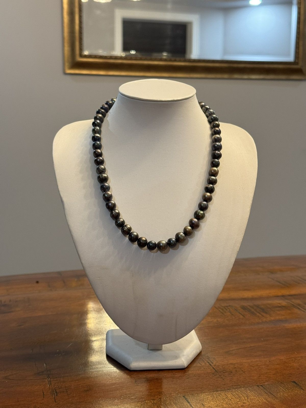 Jewelry Baroque Black Tahitian Natural Pearl Strand Necklace Size 30 - 5 Thumbnail