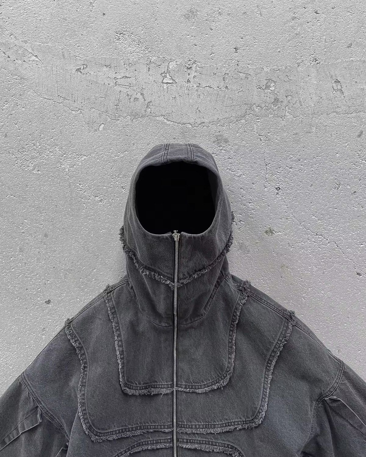 Japanese Brand × Vintage Y2K Splicing Zip Up Hoodie Denim Jacket Size US M / EU 48-50 / 2 - 3 Thumbnail