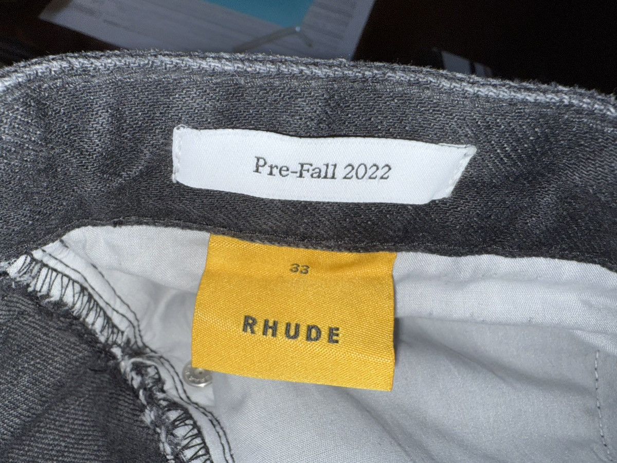 Rhude Rhude 90s Classic Black Wash Vintage Denim Designer Jeans 33 Size US 33 - 10 Thumbnail