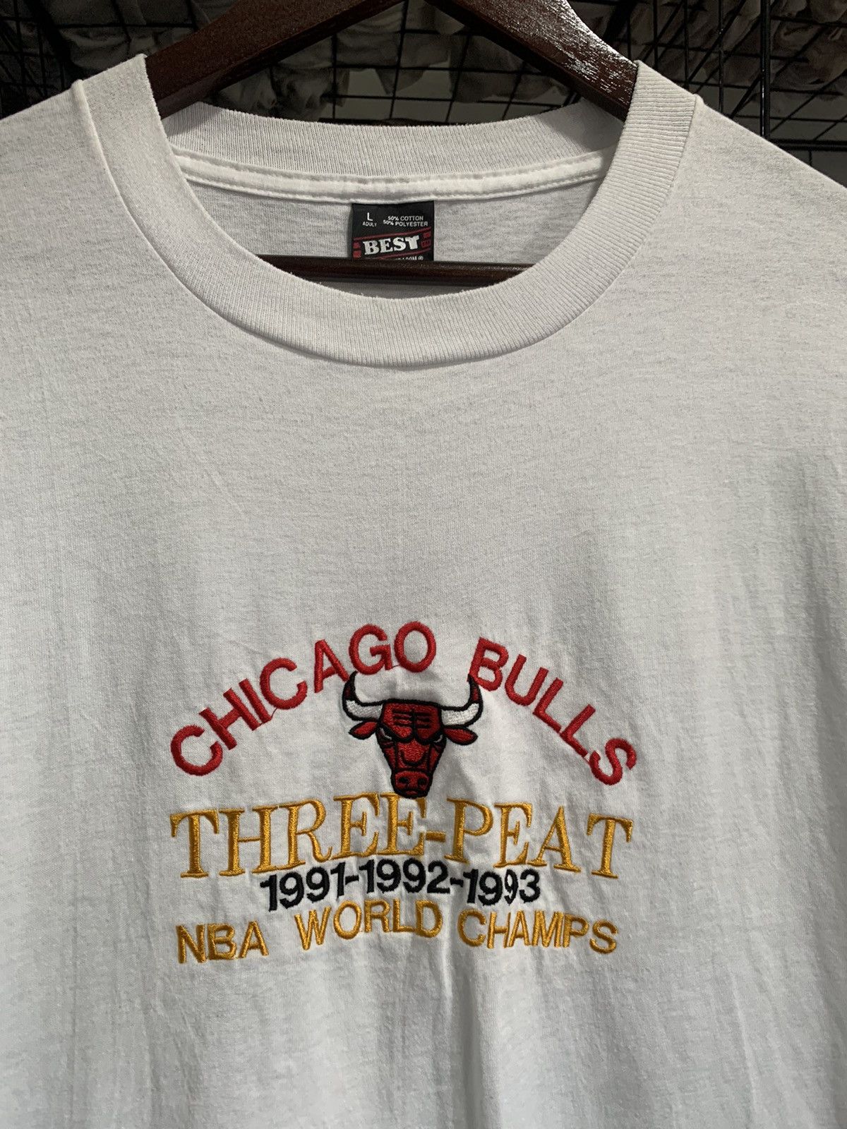 NBA × Vintage Vintage Chicago Bulls Tshirt Size US L / EU 52-54 / 3 - 2 Thumbnail