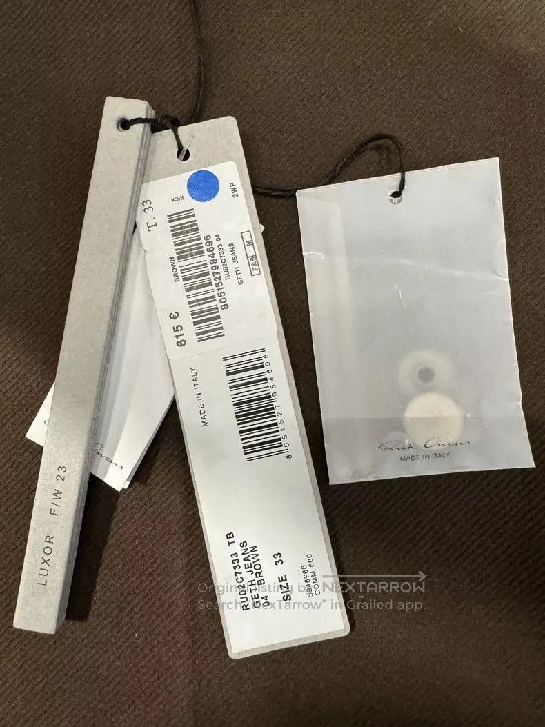 Rick Owens Rick Owens main line wide. Size US 33 - 6 Thumbnail