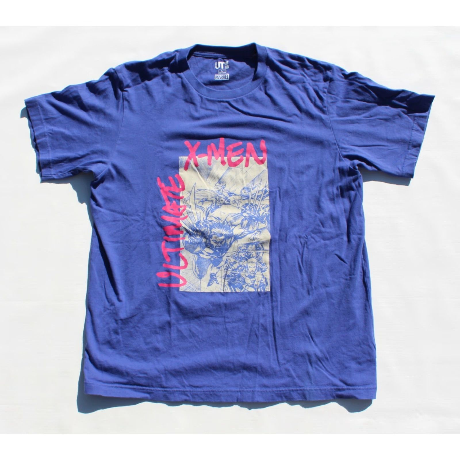 Uniqlo VINTAGE Uniqlo Marvel X-Men Ultimate T Shirt UT Blue L Wolverine FAST SHIPPING Size US L / EU 52-54 / 3 - 2 Thumbnail