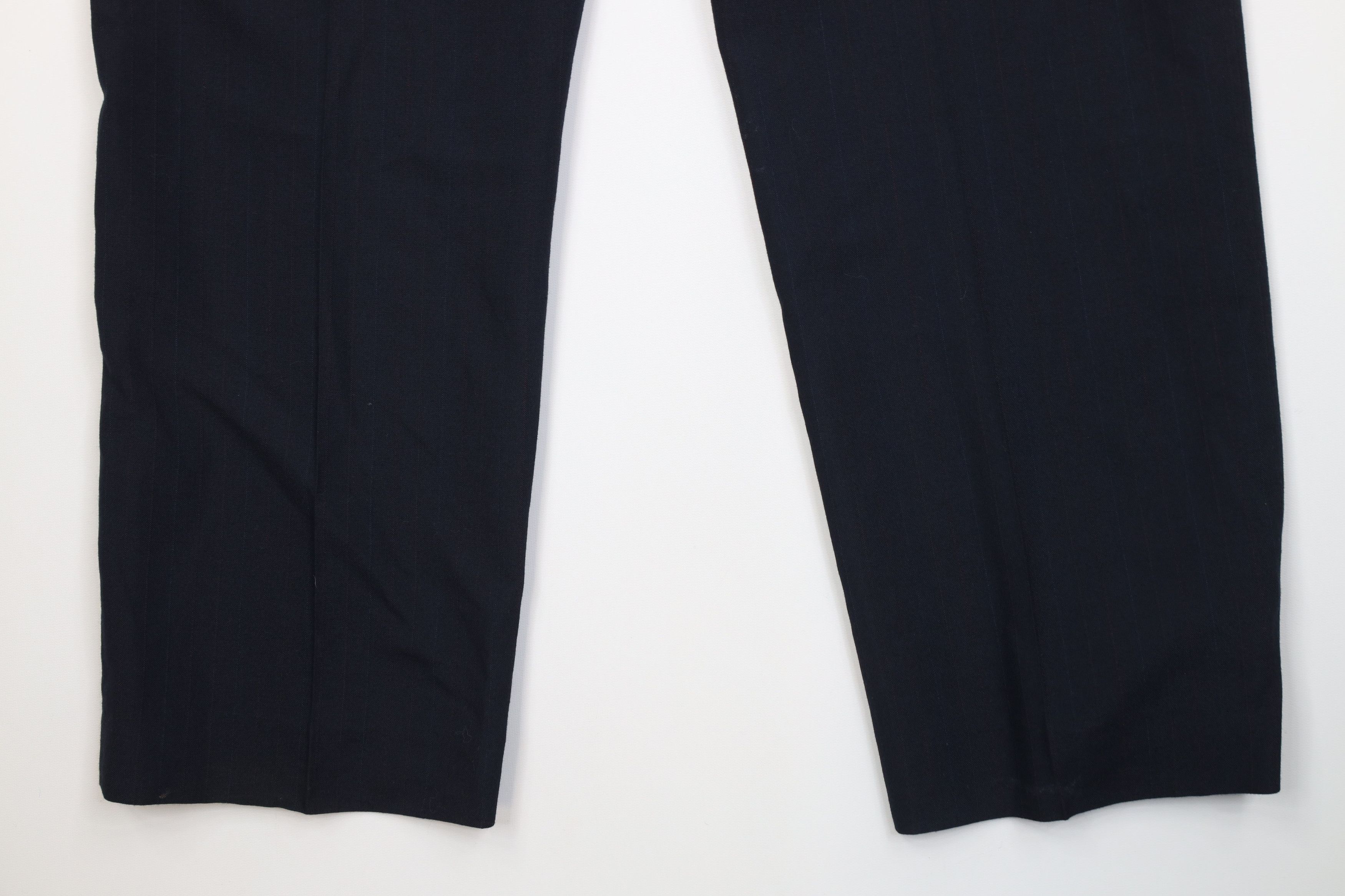 Vintage Vintage 70s Blend Knit Pinstriped Wide Leg Chino Pants US Size US 38 / EU 54 - 13 Thumbnail