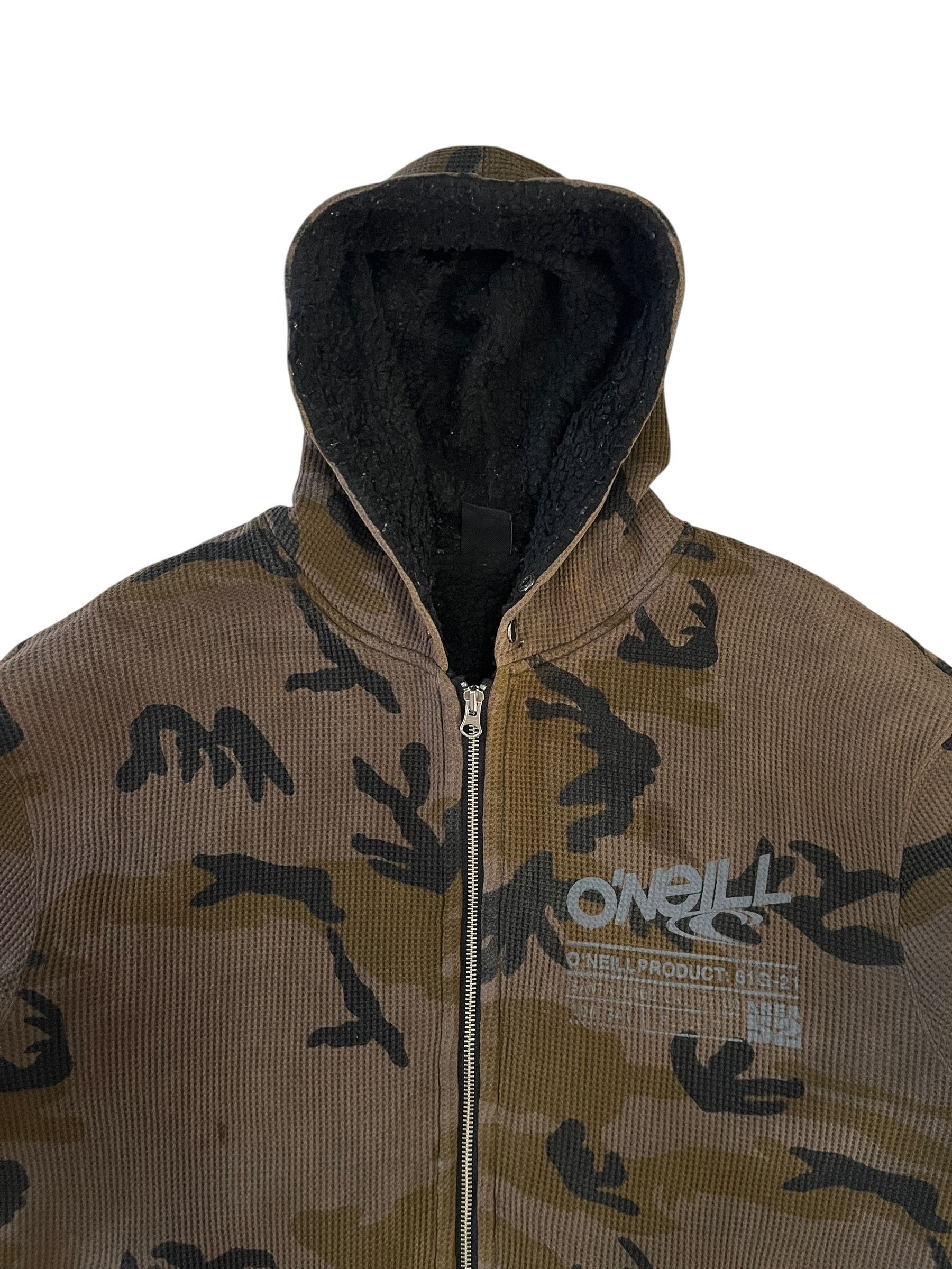O'Neill O’Neill Camo Military Army Sweater Hoodie Fleece Lined Size US XL / EU 56 / 4 - 3 Thumbnail