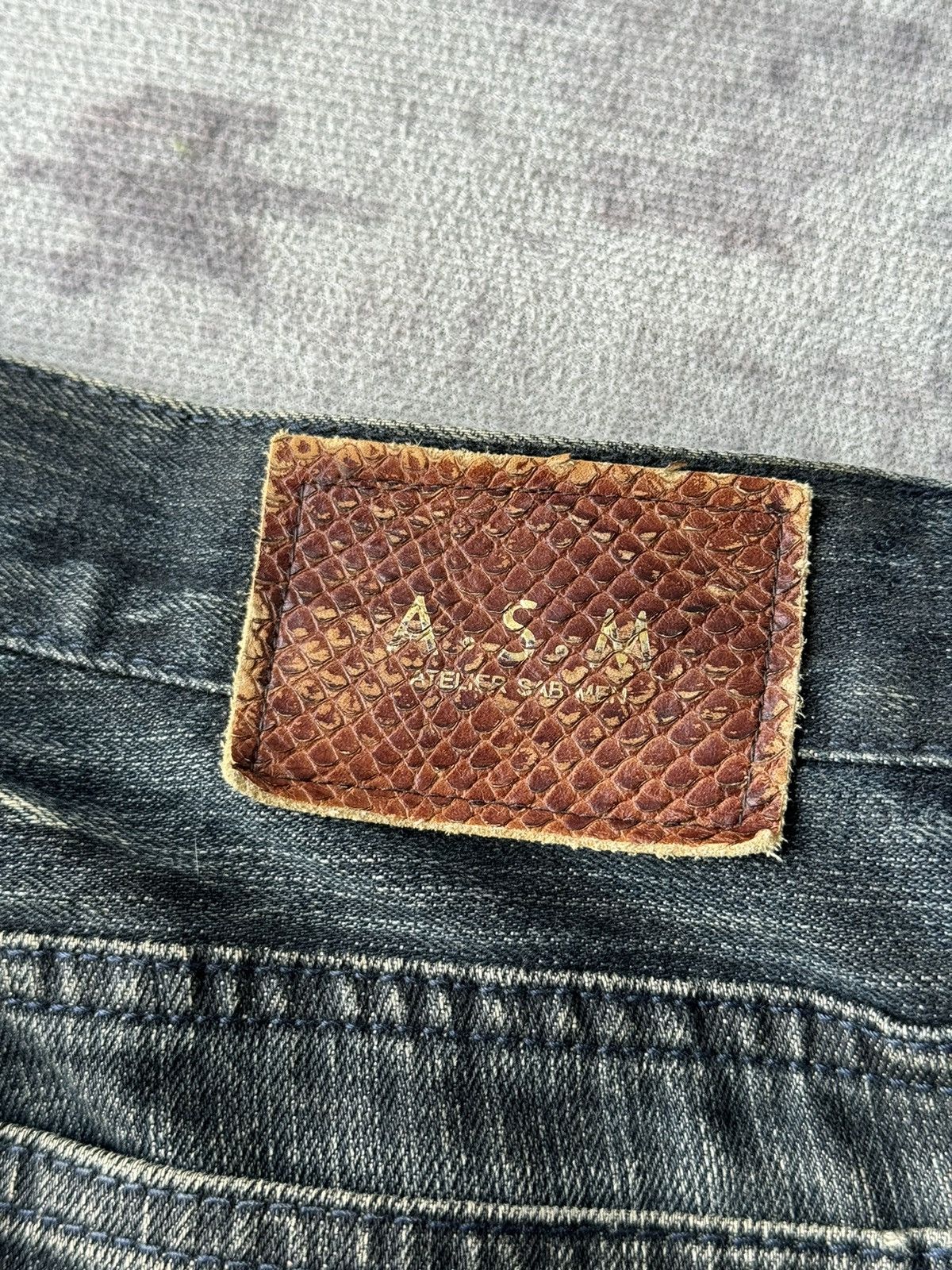 Japanese Brand Vintage A.S.M Super Flared Distressed Denim Size US 29 - 12 Thumbnail