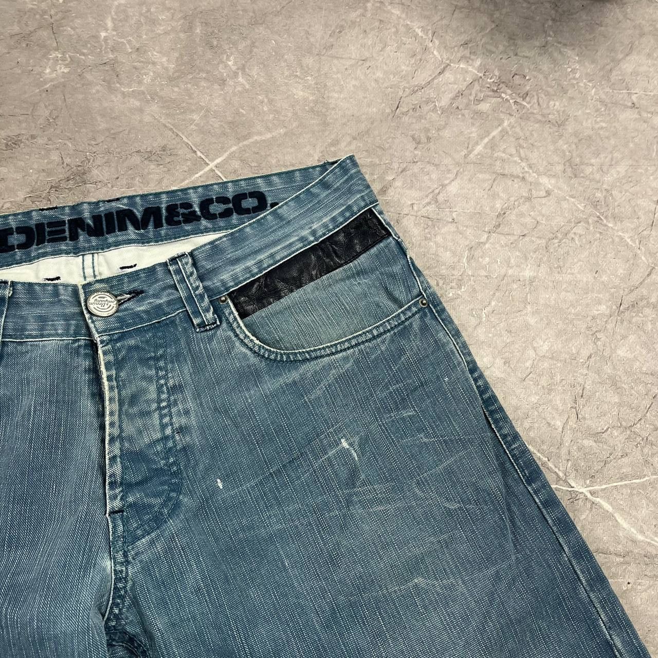 Japanese Brand Jeans Dirty Pants Faded Crash Denim Thrashed Y2K Distressed Size US 33 - 20 Thumbnail