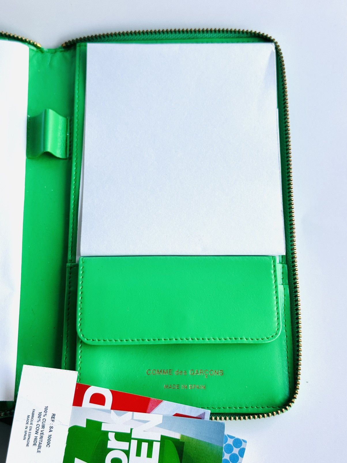 Comme des Garcons Comme Des Garcons wallet New York green large datebook case Size ONE SIZE - 7 Thumbnail