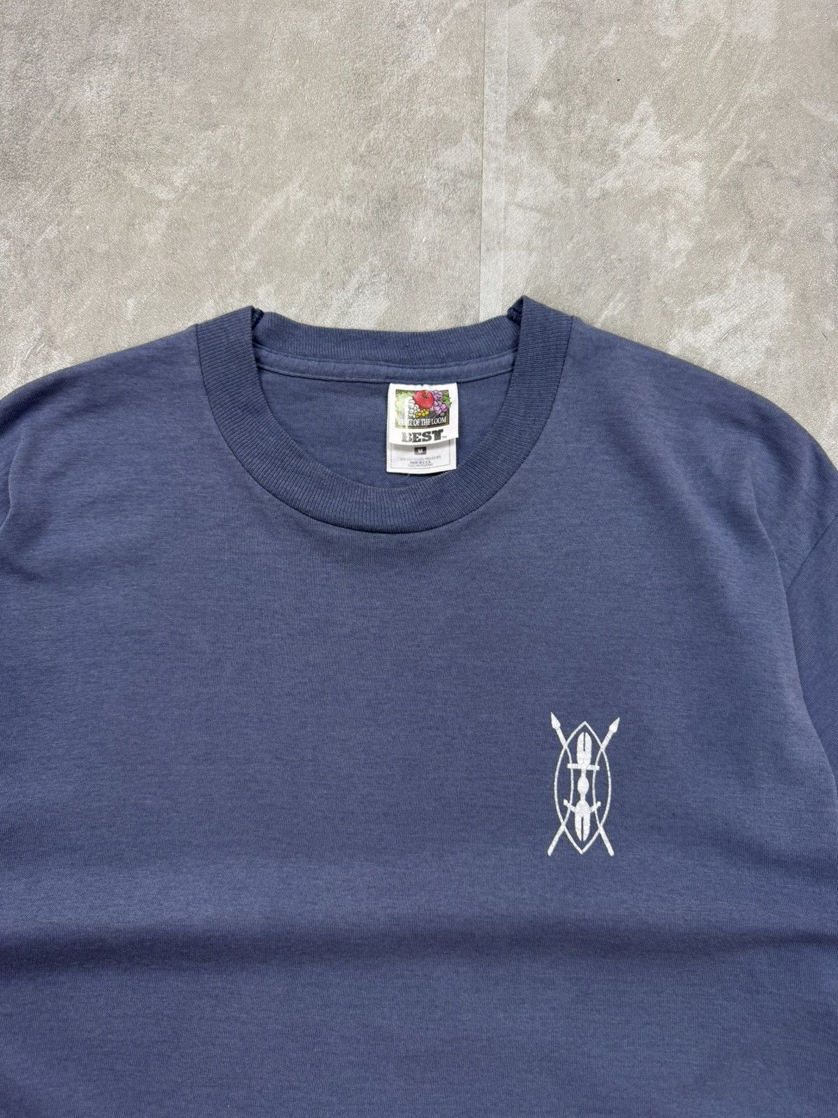 Fruit Of The Loom Fruit Of The Loom tee Vintage Kenyan Navy KNS SHUPAVU P 3131 Size US M / EU 48-50 / 2 - 3 Thumbnail