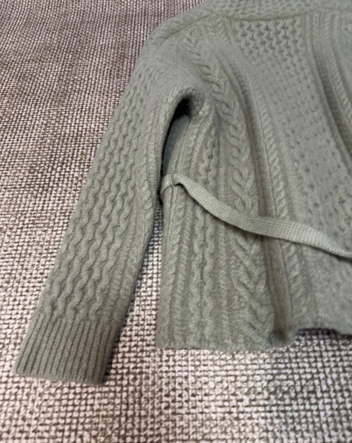 Auralee AURALEE Wool Cable Knit Cardigan | Heavyweight Knit K23 Size US L / EU 52-54 / 3 - 8 Thumbnail