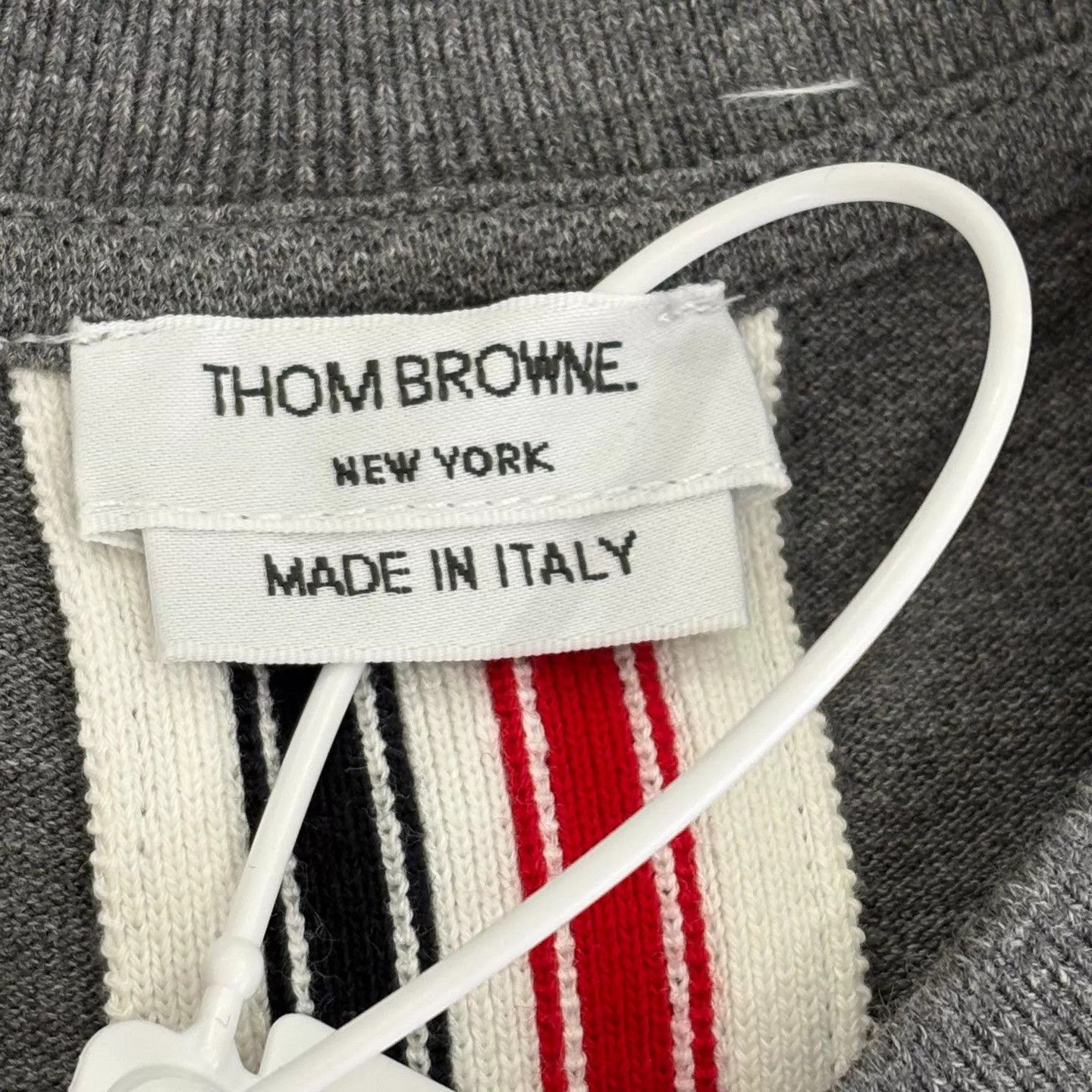 Thom Browne Thom Browne Gray Striped Short Sleeve Tee Size 1 Size S / US 4 / IT 40 - 3 Thumbnail