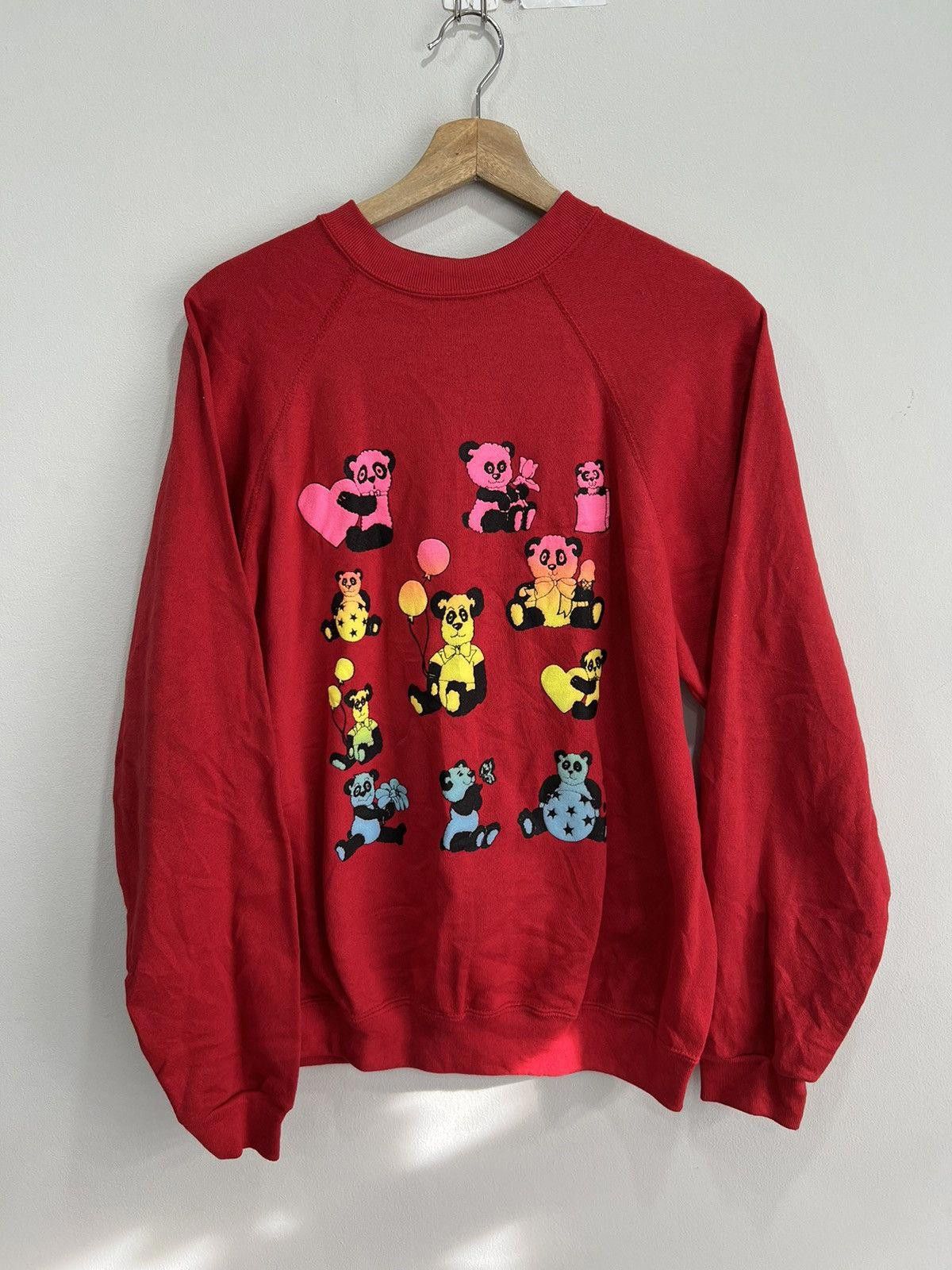 Vintage Vintage Panda Bear Sweater Animal love Size US L / EU 52-54 / 3 - 1 Thumbnail