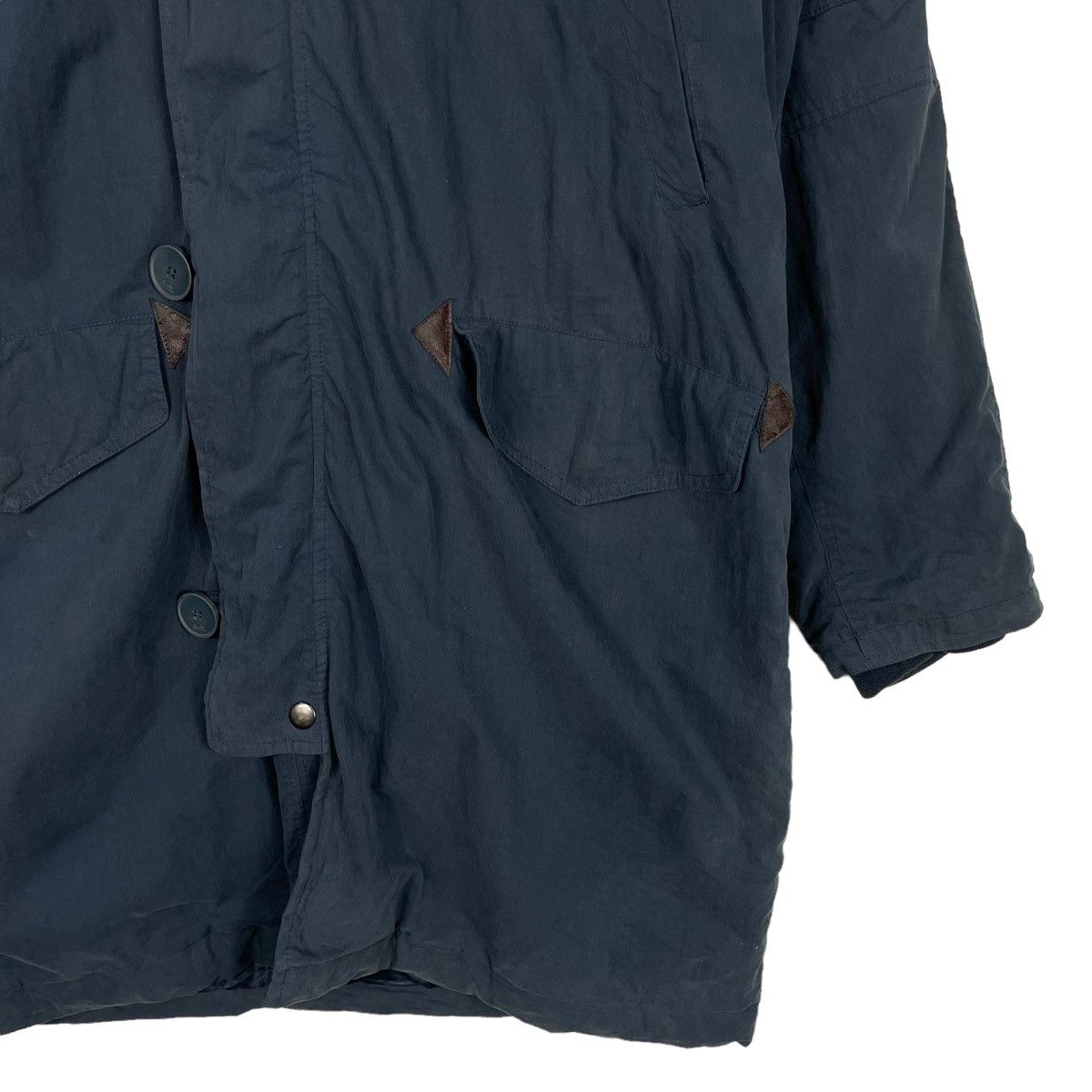 Quiksilver 💥QUIKSILVER NAVY BLUE HOODIE PARKA JACKET Size US L / EU 52-54 / 3 - 4 Thumbnail