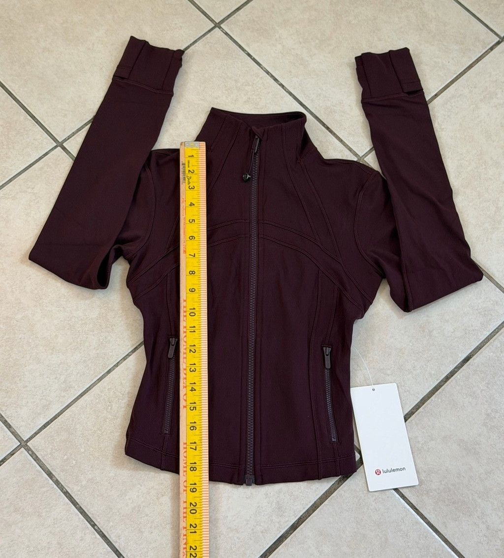 Lululemon LULULEMON DEFINE CROPPED JACKET NULU GOODNIGHT PLUM SIZE 2 Size XS / US 0-2 / IT 36-38 - 3 Thumbnail