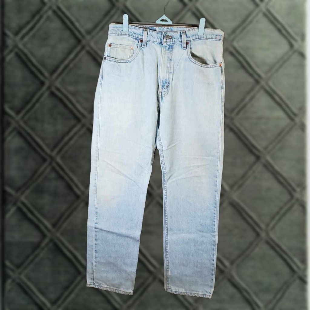 VINTAGE Levis 505 Made In USA 32 X 30 Distressed Batwing