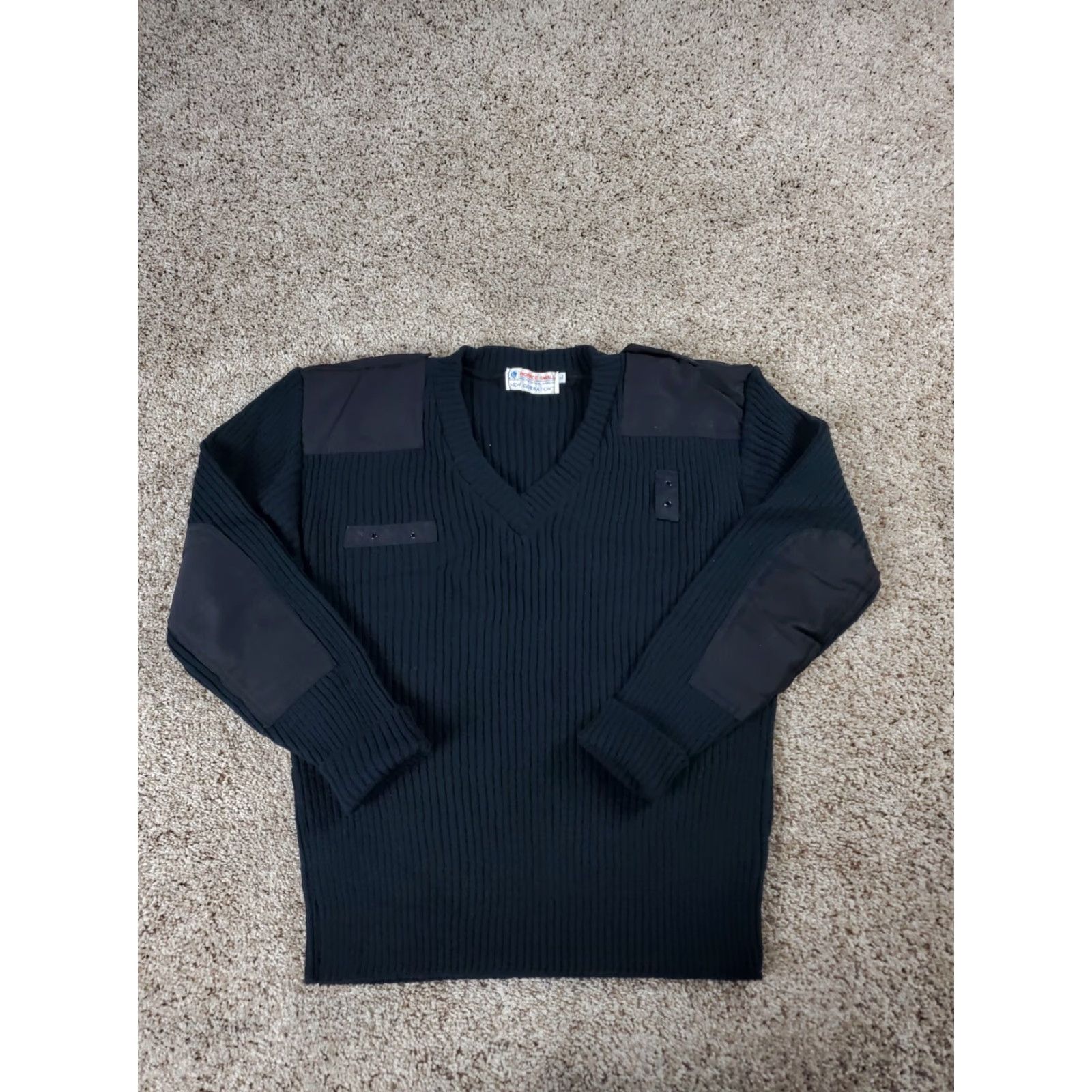 Commando VINTAGE Horace Small Commando Sweater XL Womens Black Wool Blend USA Made Size XL / US 12-14 / IT 48-50 - 2 Thumbnail