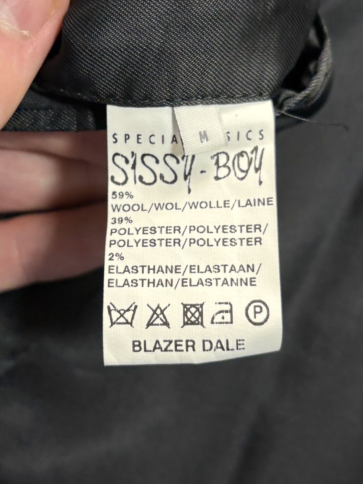 Other Sissy Boy Suit Jacket Slim Slimane Dior Wool Blazer Y2K 2010 Size 40R - 5 Thumbnail