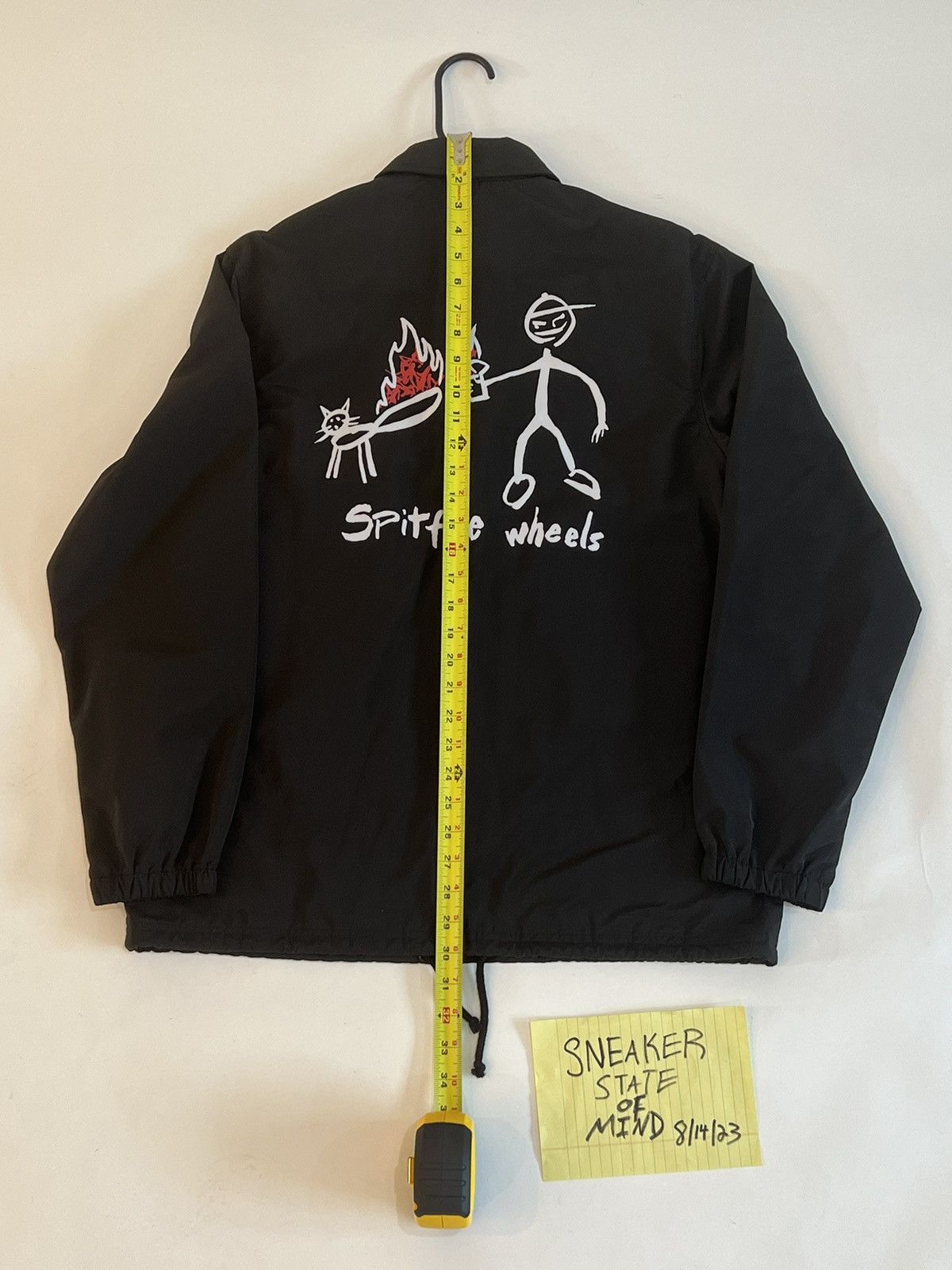 NEW Supreme x Spitfire Coaches Jacket Black Size Medium