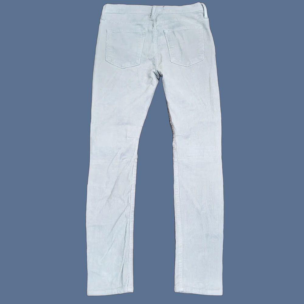Helmut Lang Helmut Lang Pants Womens 27 Gray Corduroy Skinny Jeggings Stretch Made USA Size 27" / US 4 / IT 40 - 1 Thumbnail