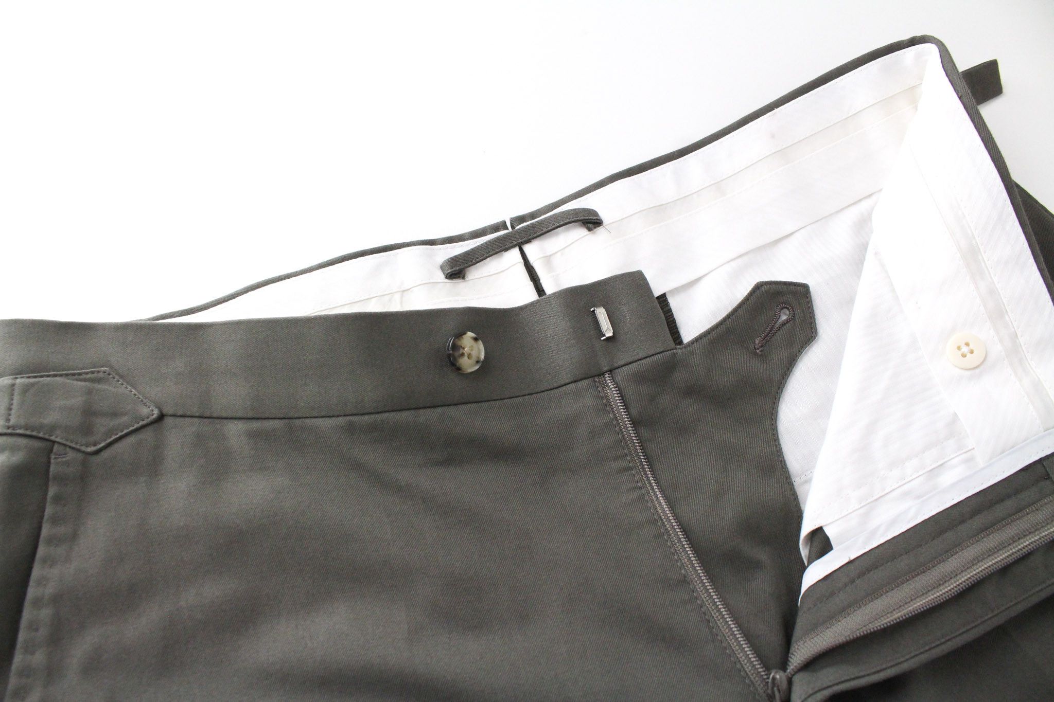 Suitsupply SOHO UK38S Dark Green Cotton Pleated 72619 Size 38S - 3 Thumbnail