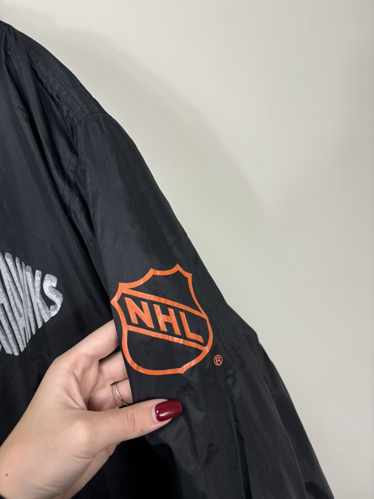 NHL Vintage Chicago Blackhawks NHL Big Logo Rare Jacket Size US XL / EU 56 / 4 - 10 Thumbnail