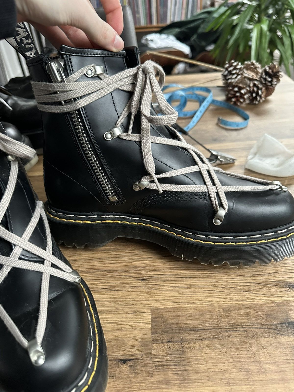 Dr. Martens × Rick Owens Dr Martens x Rick Owens 1460 Bex Size US 9.5 / EU 42-43 - 2 Thumbnail