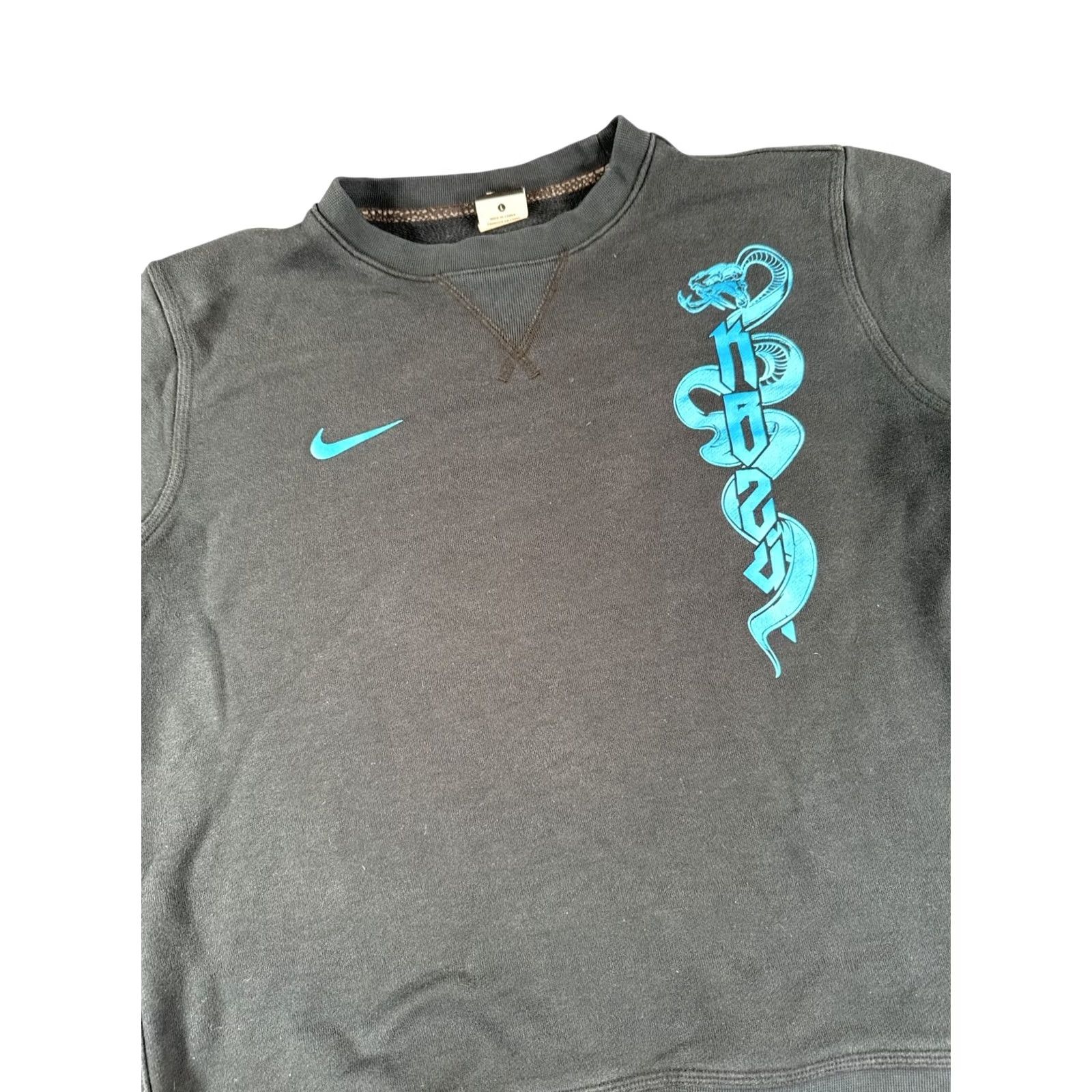 Nike Nike Kobe Bryant Mamba Mentality Sweatshirt Mens Large Black Blue Snake Sample Size US L / EU 52-54 / 3 - 2 Thumbnail
