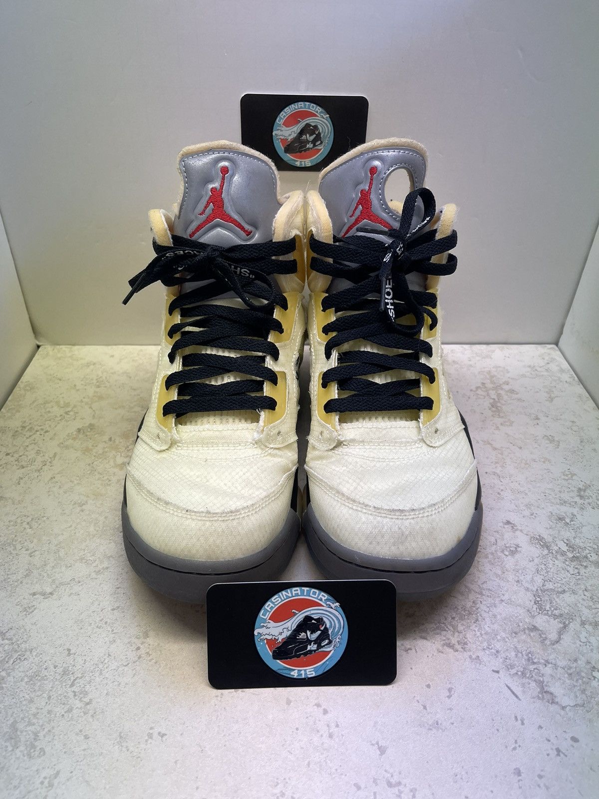 Jordan Brand × Off-White Size 9 - Air Jordan 5 SP x Off-White Mid Sail w/ Box Size US 9 / EU 42 - 3 Thumbnail