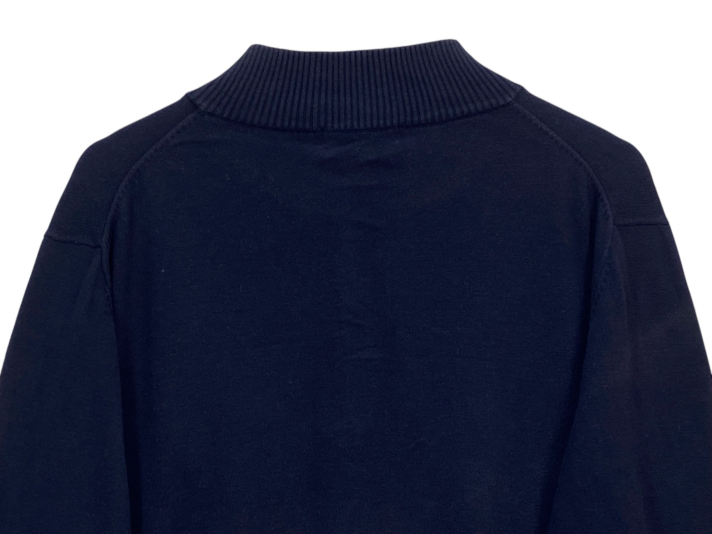 Eddie Bauer × Vintage Eddie Bauer Sweater Blue Black Quarter Zip Designer Pullover Size US XL / EU 56 / 4 - 5 Thumbnail
