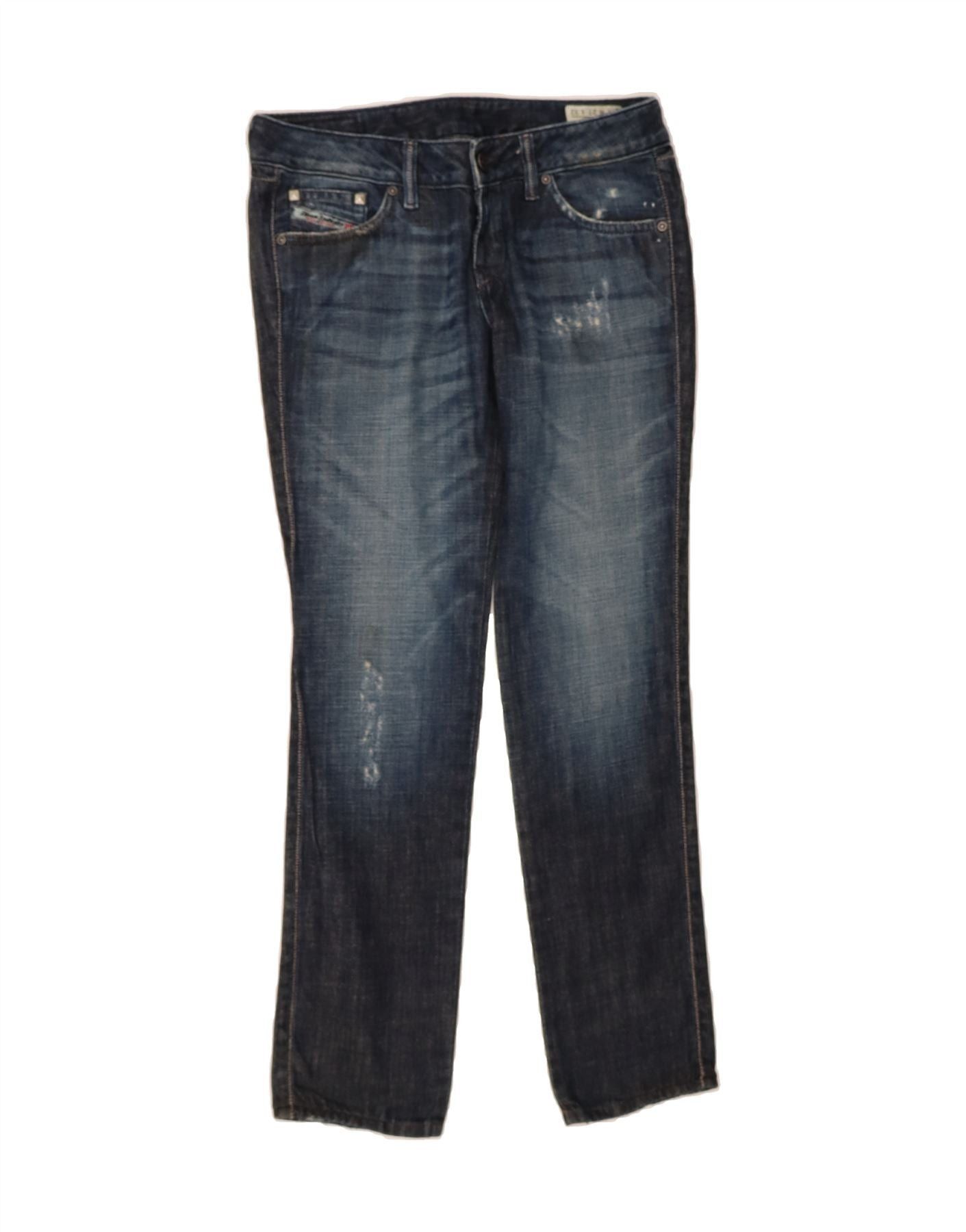 Diesel Womens Cuddy Slim Jeans W27 L32 Blue Cotton Size 42" / US 20 - 1 Thumbnail