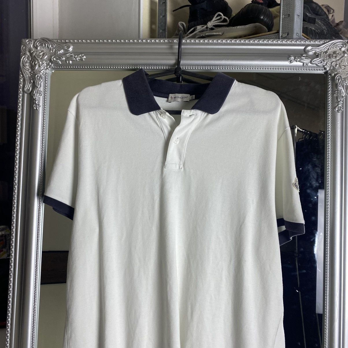 Moncler Moncler Polo T-shirt Big Logo Size US XXL / EU 58 / 5 - 2 Thumbnail