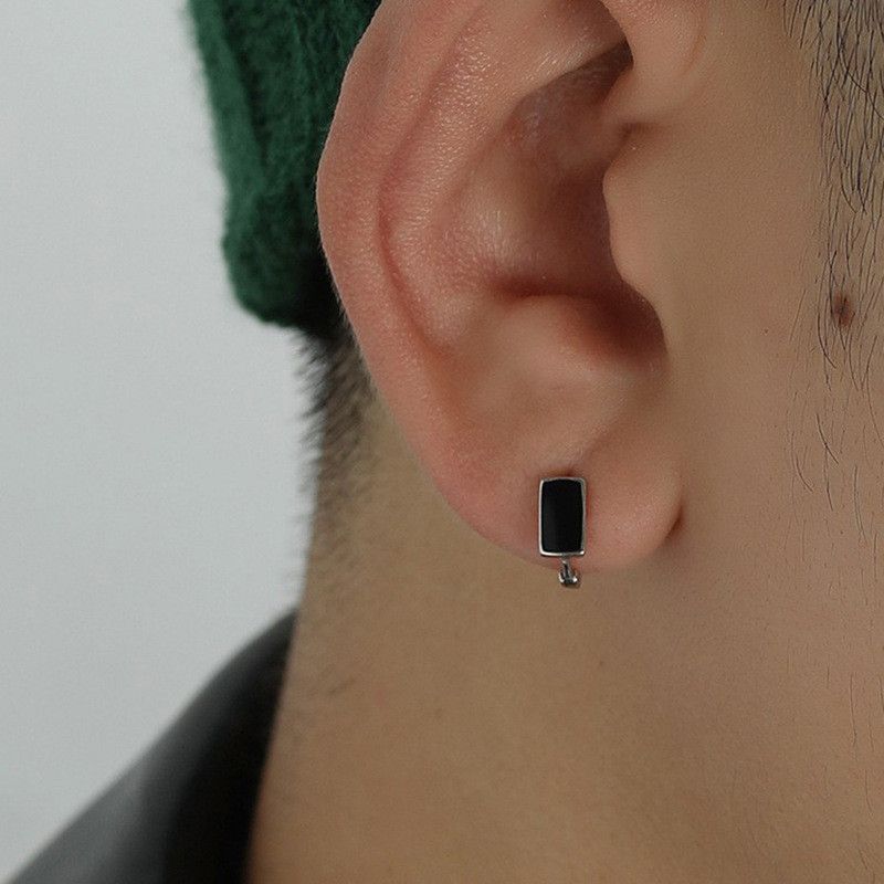 Jewelry × Sterling Silver Punk Earrings One Pairs Chrome Jewelry Size ONE SIZE - 2 Thumbnail
