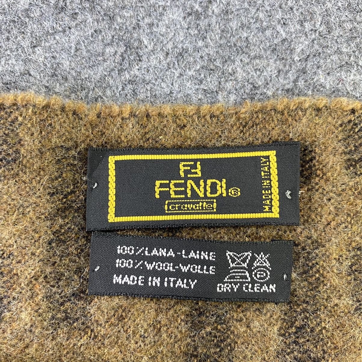 Fendi × Vintage Fendi Wool Scarf / Muffler / Neckwear- K020 Size ONE SIZE - 5 Thumbnail