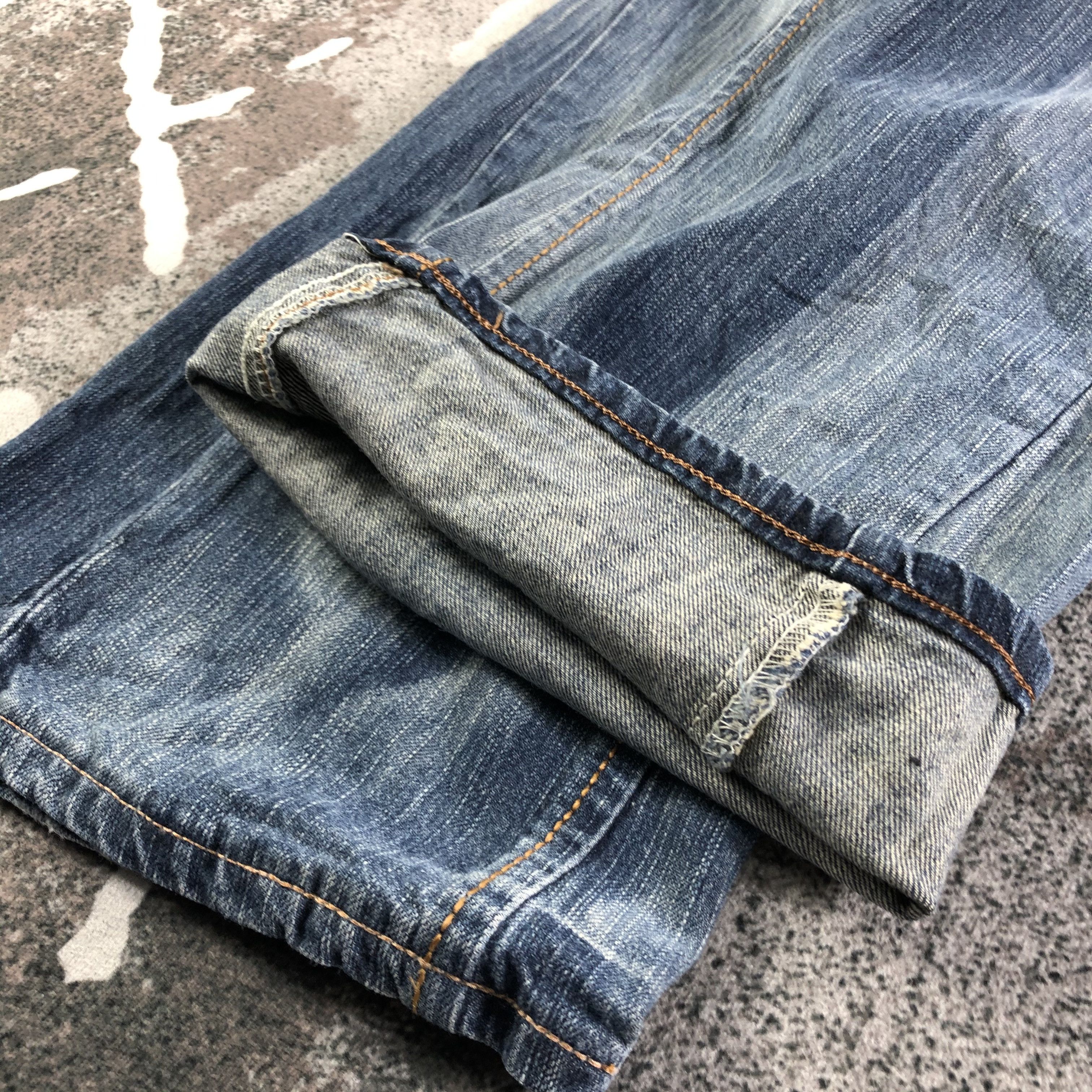 Edwin Edwin XV Jeans Distress Flare Denim KJ2704 Size US 34 / EU 50 - 7 Thumbnail