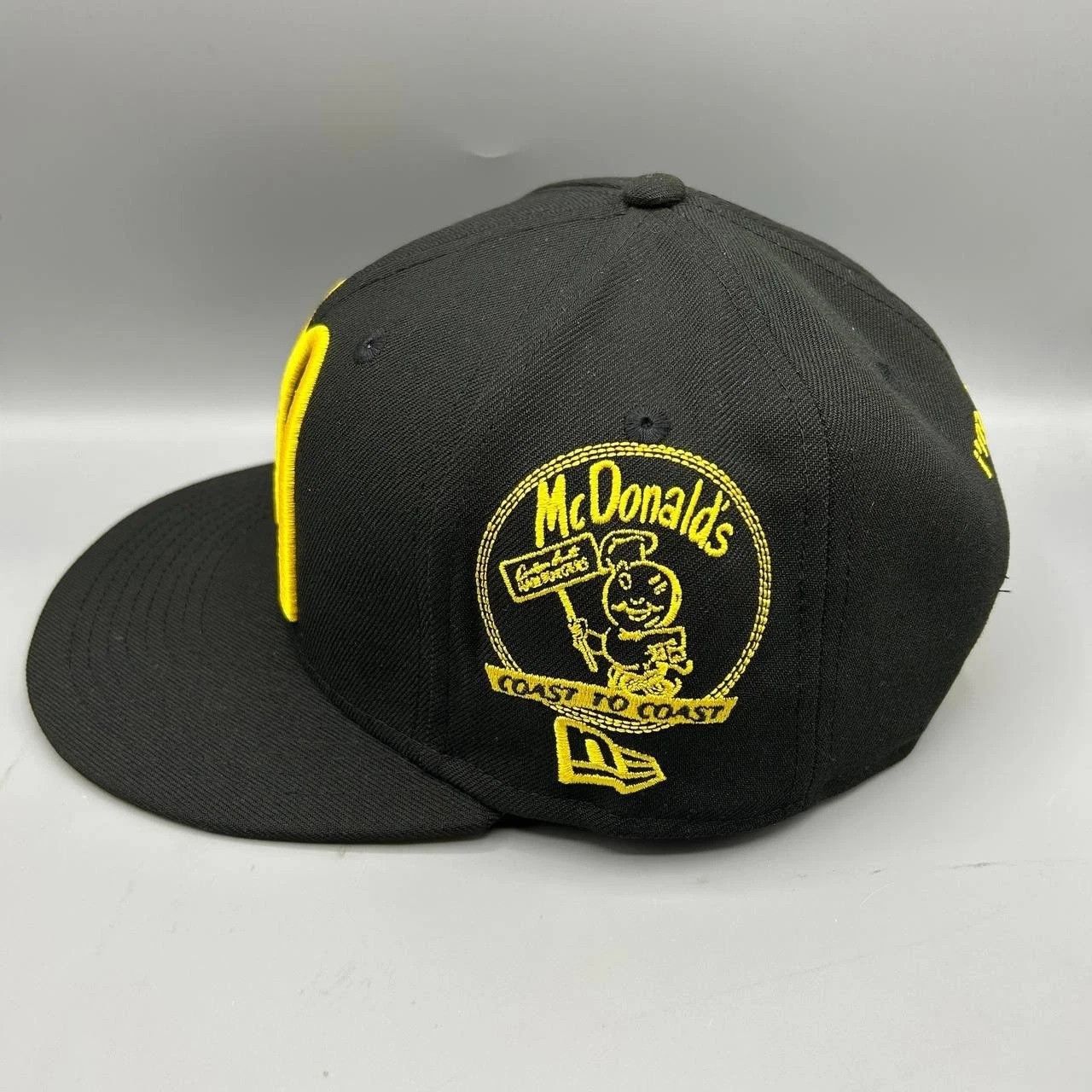 New Era Mcdonalds Hamburglar Hat Men Black Yellow Snapback Cap New Size ONE SIZE - 5 Thumbnail