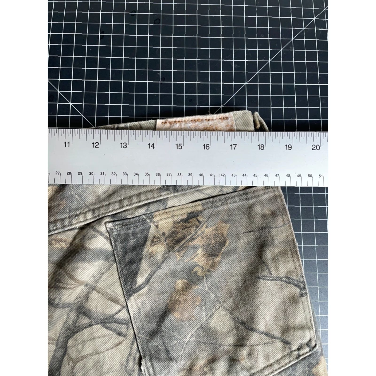 Wrangler VINTAGE Wrangler Jeans Men's 34 x 28 RealTree Hardwoods Camouflage Green 90s Wrangler 5-Pocket Denim Jeans Men Size US 34 / EU 50 - 5 Thumbnail