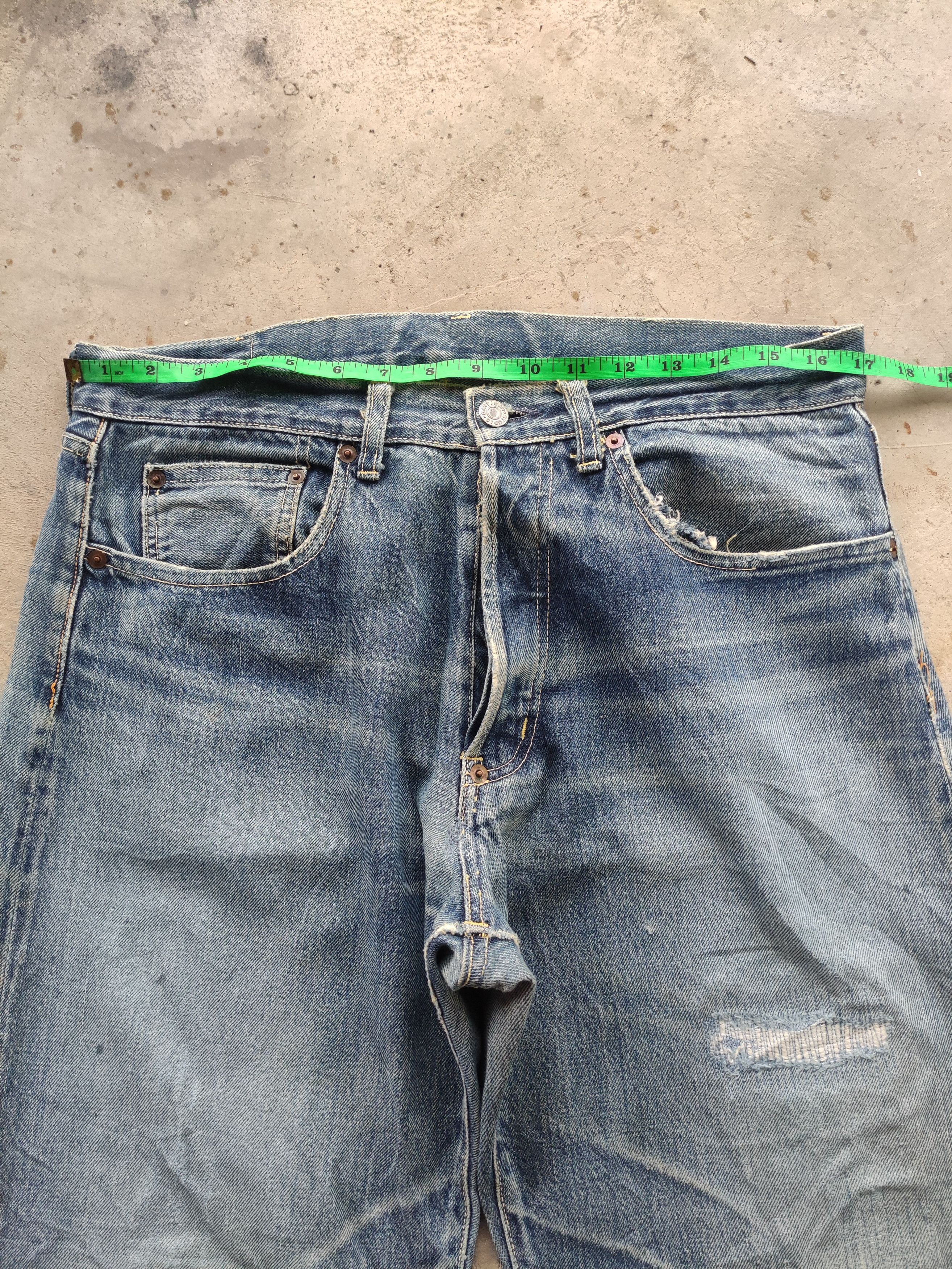 Studio D'Artisan Vintage Studio D Artisan Button Baggy Selvedge Distressed Size US 34 / EU 50 - 8 Thumbnail