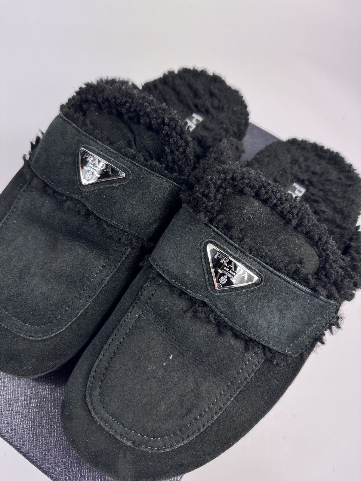 Prada PRADA LOGO SLIP ONS Size US 10 / EU 43 - 5 Thumbnail