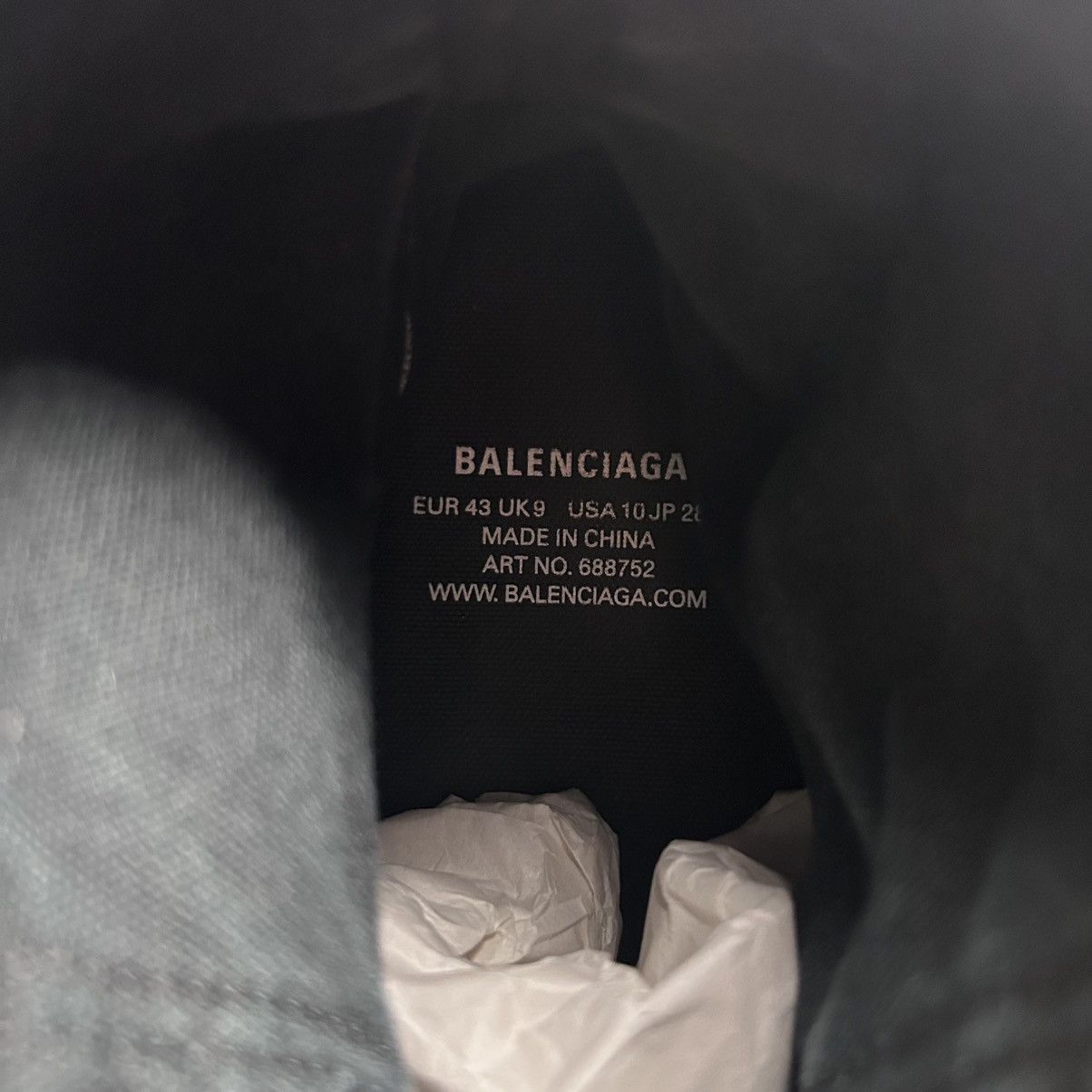 Balenciaga Balenciaga Paris High Top Sneakers Size US 10 / EU 43 - 10 Thumbnail