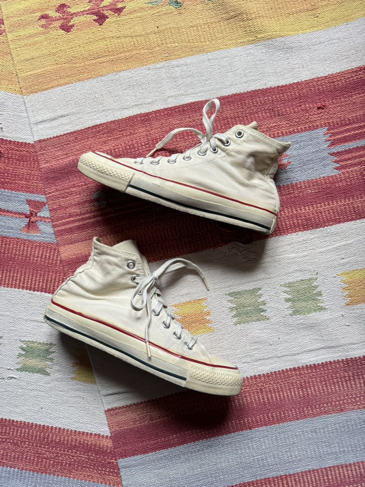 Converse Vintage 80’s Converse All Star Chuck Taylor Hi Top Size US 6.5 / IT 36.5 - 2 Thumbnail