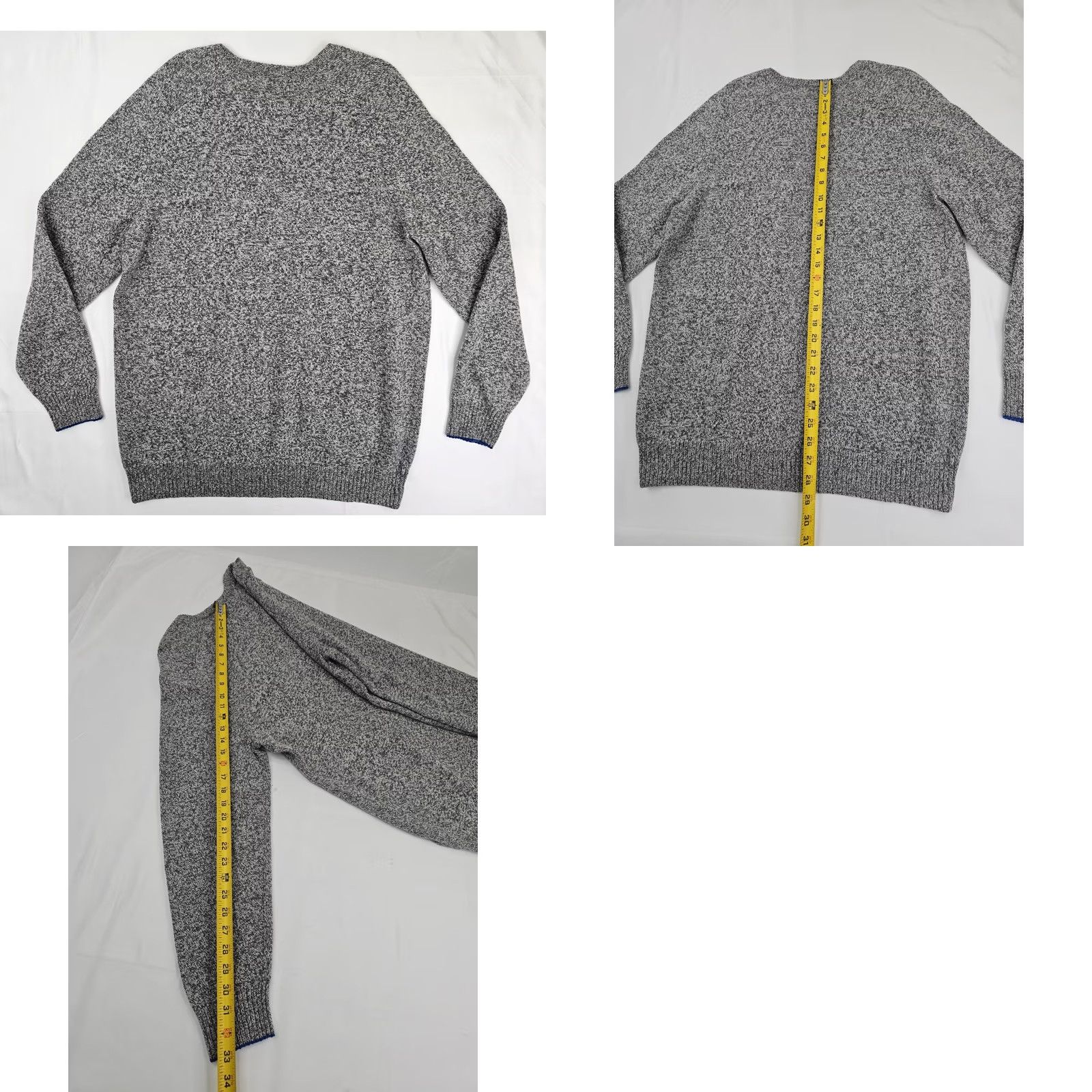 American Eagle Outfitters VINTAGE American Eagle Outfitters Wool Blend Crew Neck Pullover Sweater Men XLT Heather Gray Size US XL / EU 56 / 4 - 8 Thumbnail