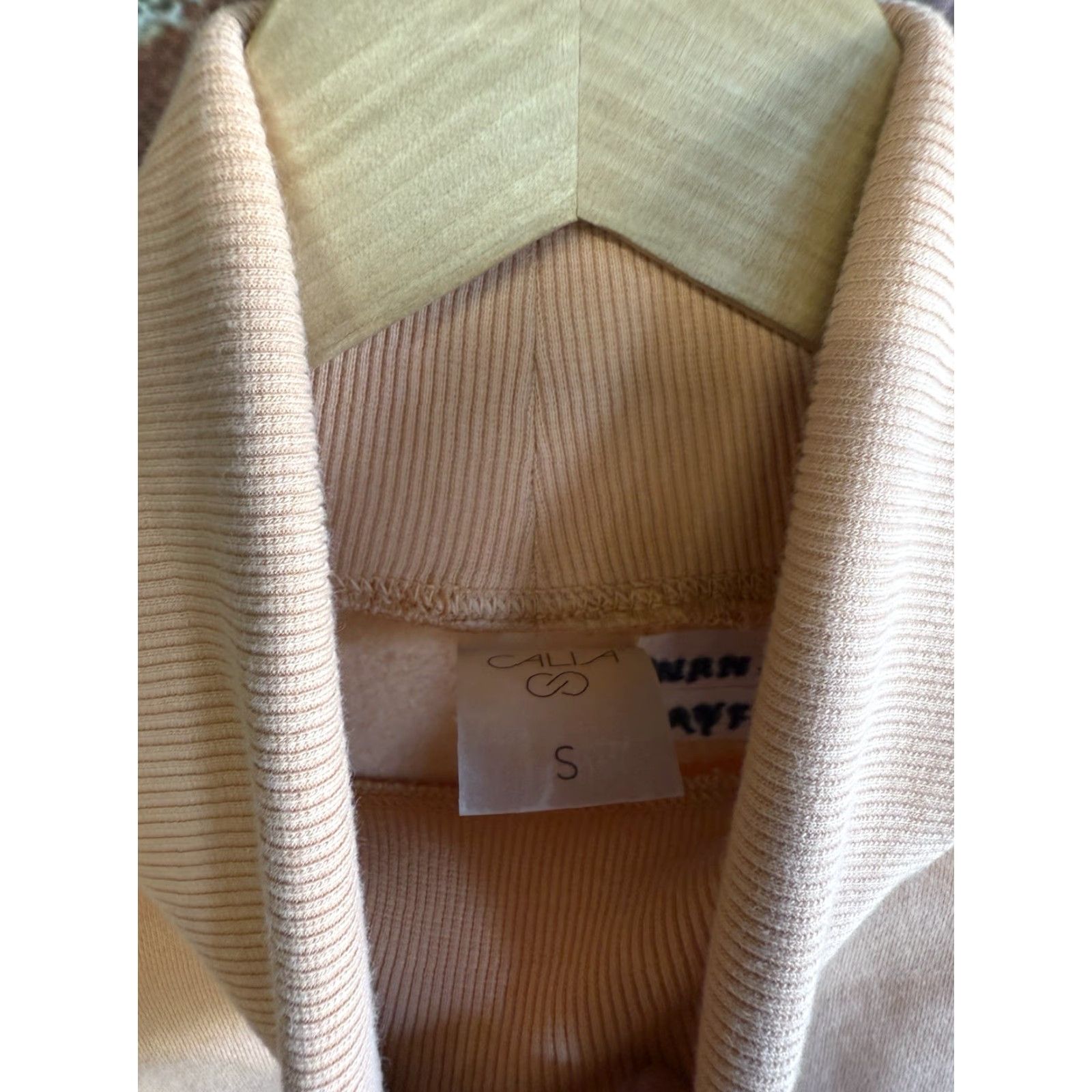 Vintage Calia Womens Orange Long Sleeve Ribbed Turtleneck Sweatshirt Size S Size S / US 4 / IT 40 - 3 Thumbnail