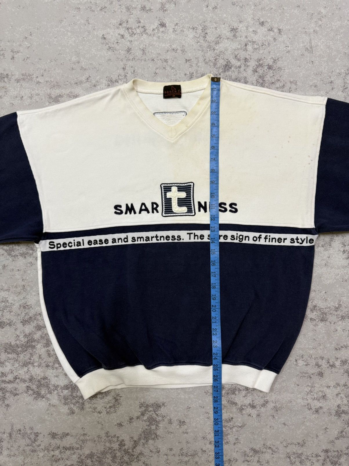 Vintage Vintage Santa Fe Smart Tailoring Vneck Sweatshirt Size US XL / EU 56 / 4 - 16 Thumbnail