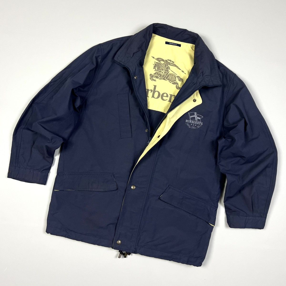 Burberry × Vintage Auth Vintage Burberrys Logo Cotton Jacket Men’s Size M-L Size US L / EU 52-54 / 3 - 3 Thumbnail