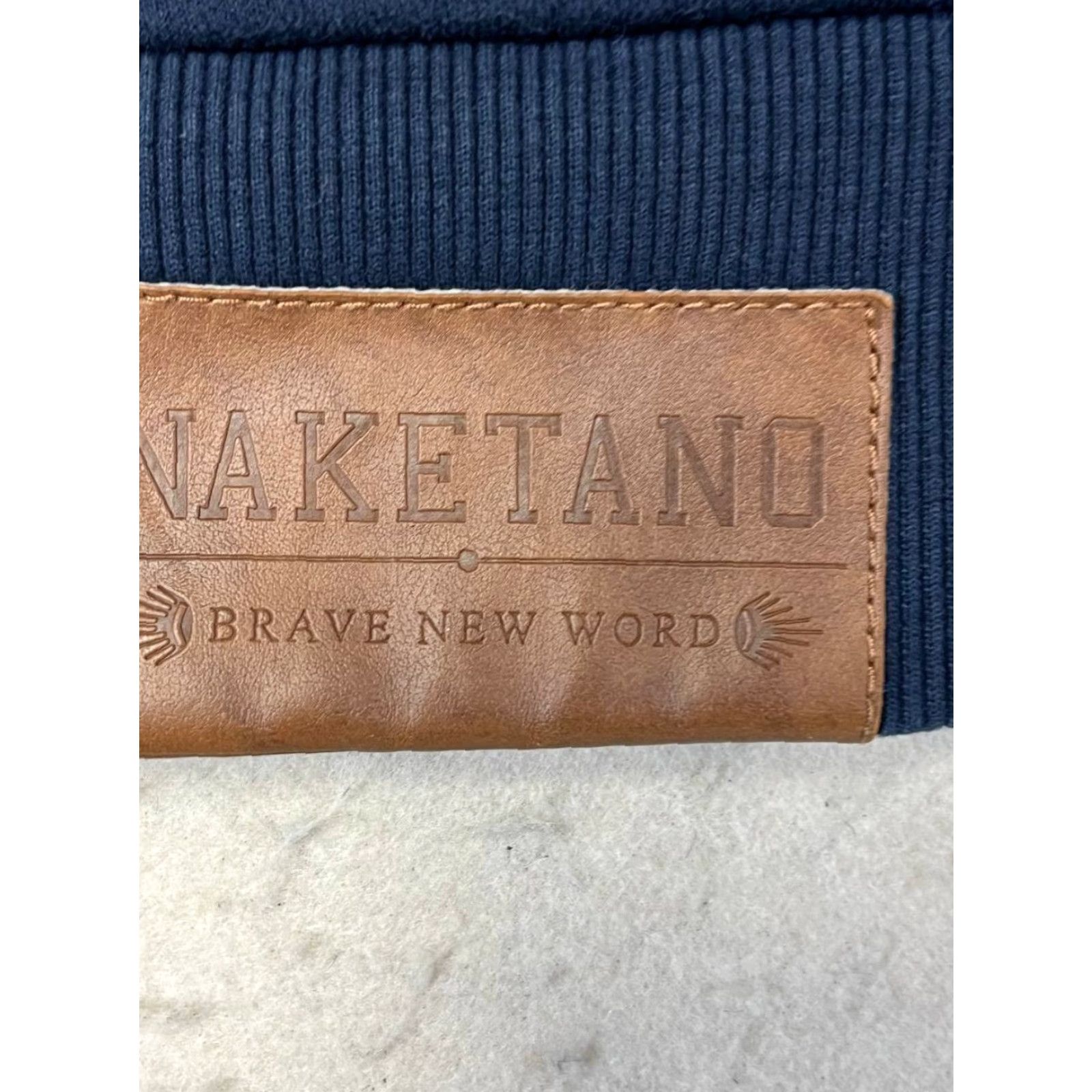 Vintage Naketano Hoodie Dark Blue Mock Heavy High Collar Pullover Long Sleeve M Casual Jacket Womens Cozy Classic Long Sleeve Blue Size M / US 6-8 / IT 42-44 - 6 Thumbnail