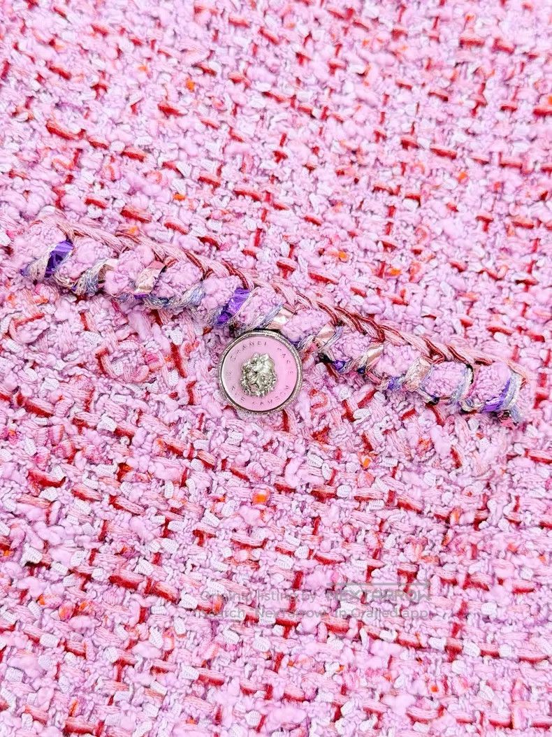 Chanel Chanel Pink and purple purple stripe rolled edge with pink Size XS / US 0-2 / IT 36-38 - 4 Thumbnail